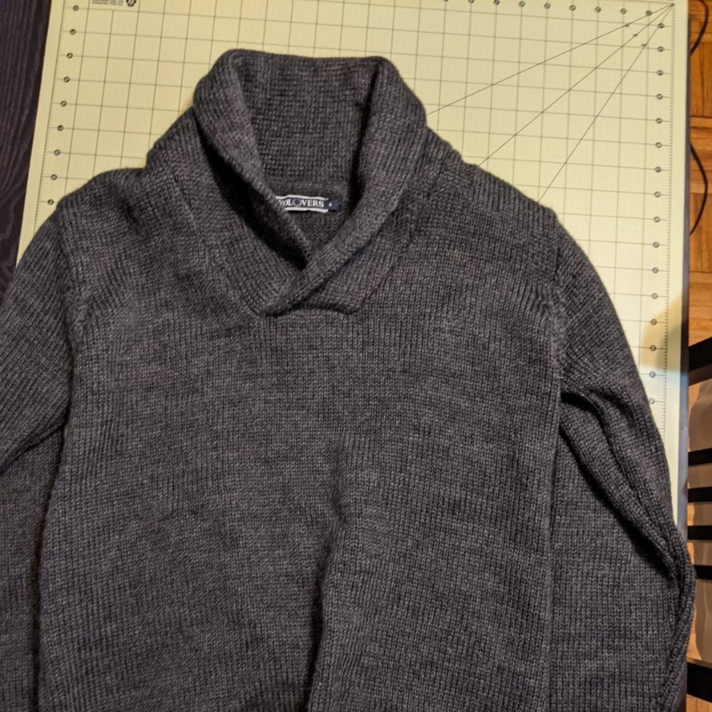 WoolOver: Unisex Pure Wool Chunky Shawl Collar